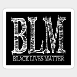 Black Lives Matter White Sticker